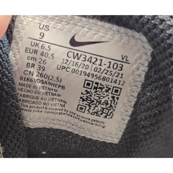 Nike Womens Zoom Winflo 8 CW3421-103 White Running Shoes Sneakers Size 9 - Picture 7 of 7